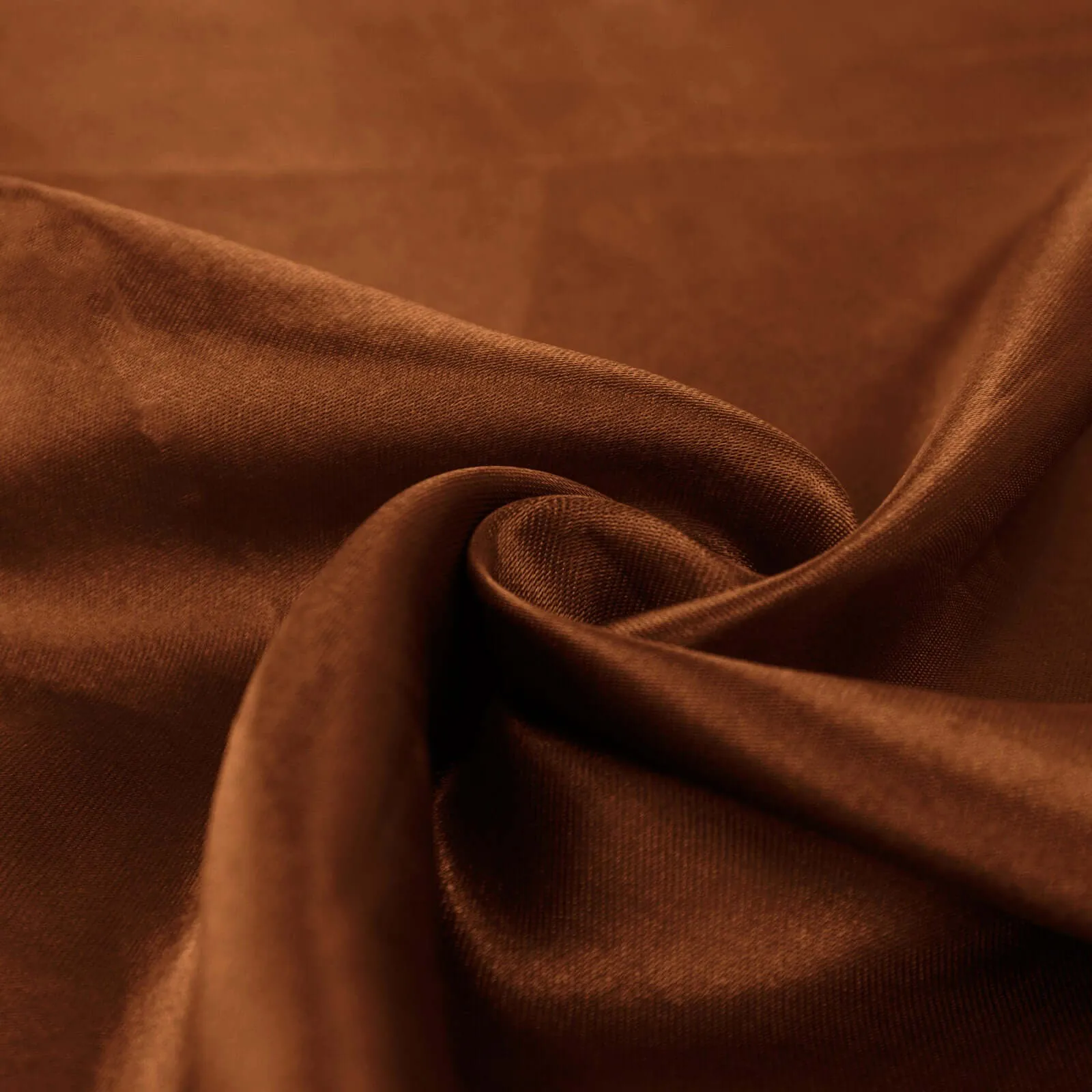 10 Yards x 54" Cinnamon Brown Satin Fabric Bolt