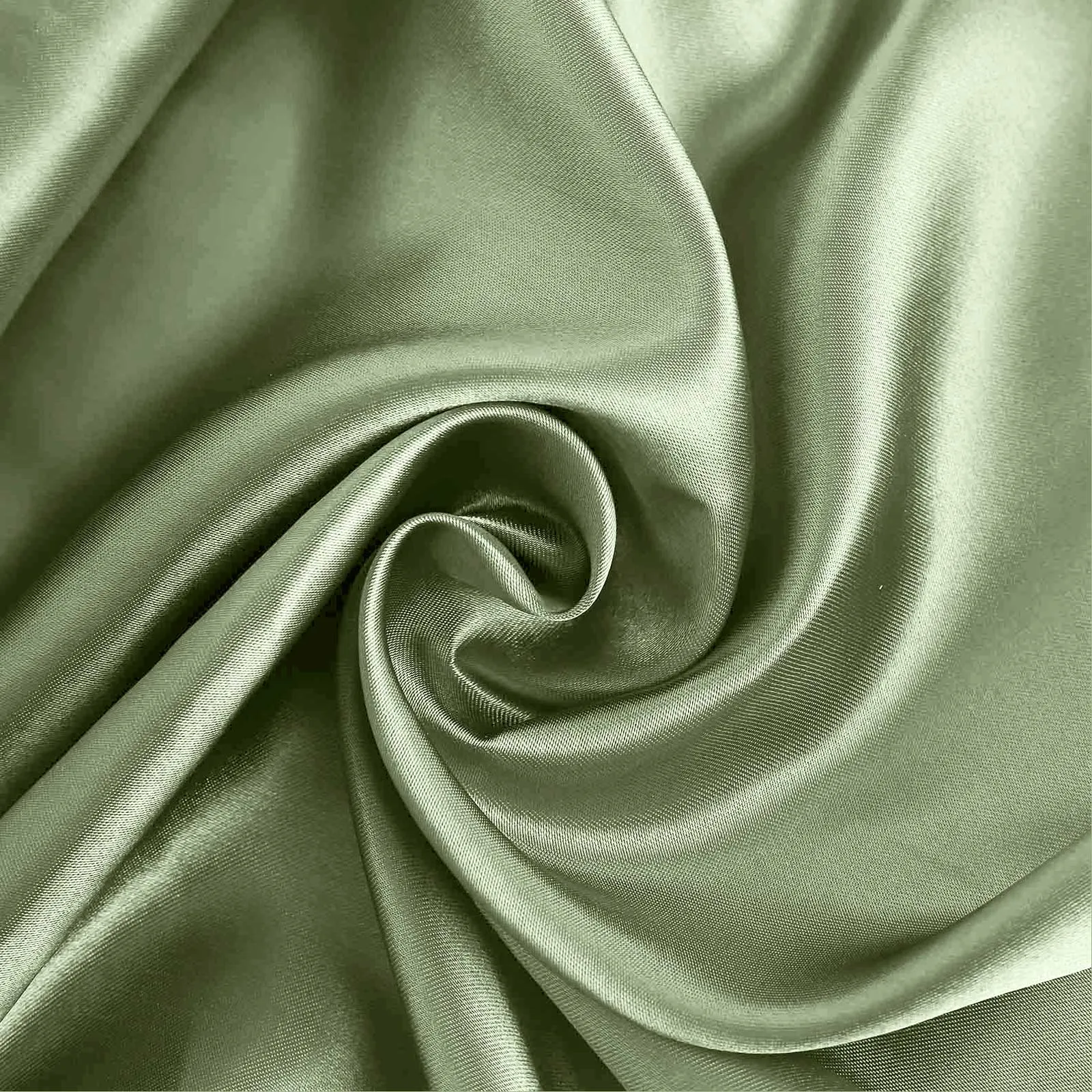 10 Yards x 54" Dusty Sage Green Satin Fabric Bolt