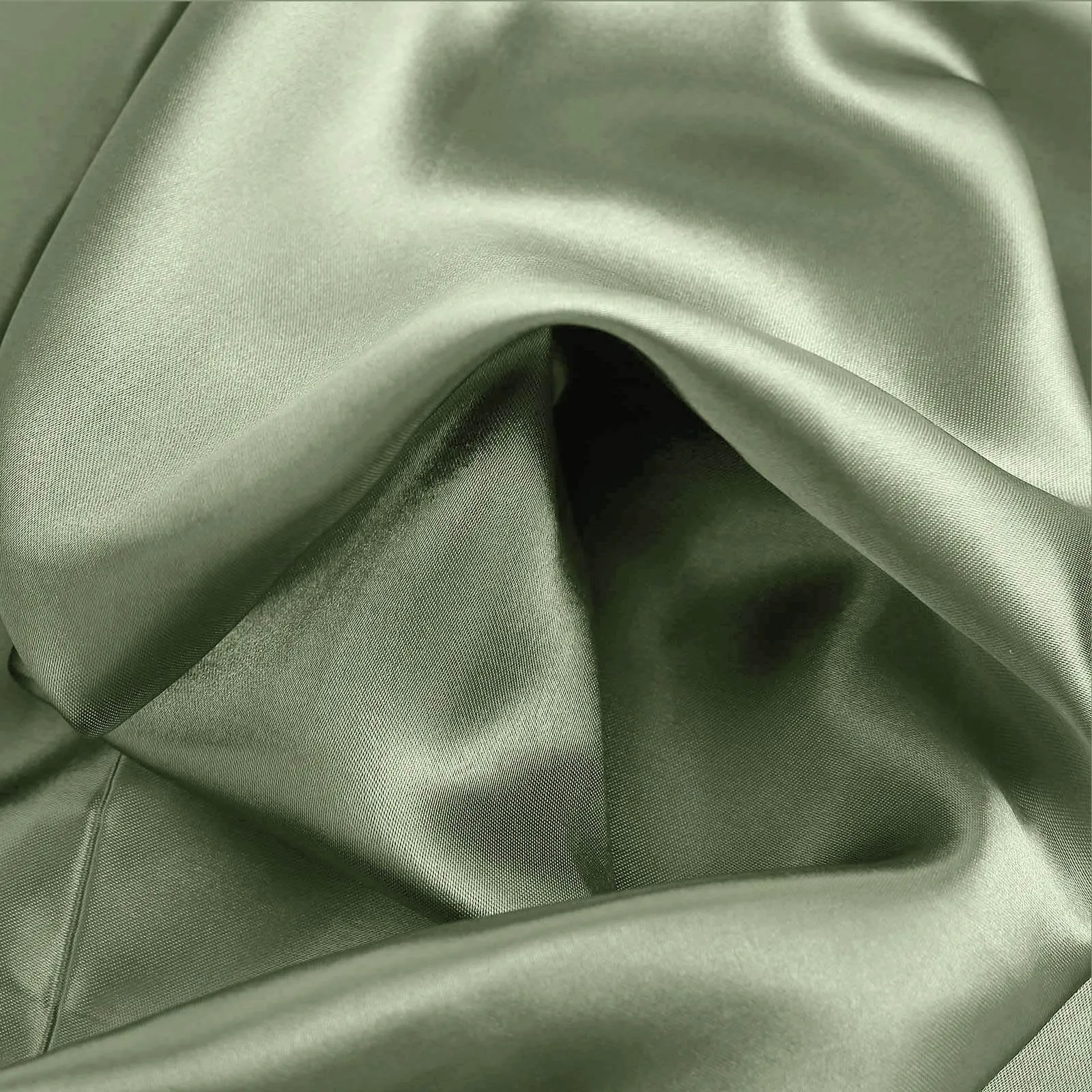 10 Yards x 54" Dusty Sage Green Satin Fabric Bolt