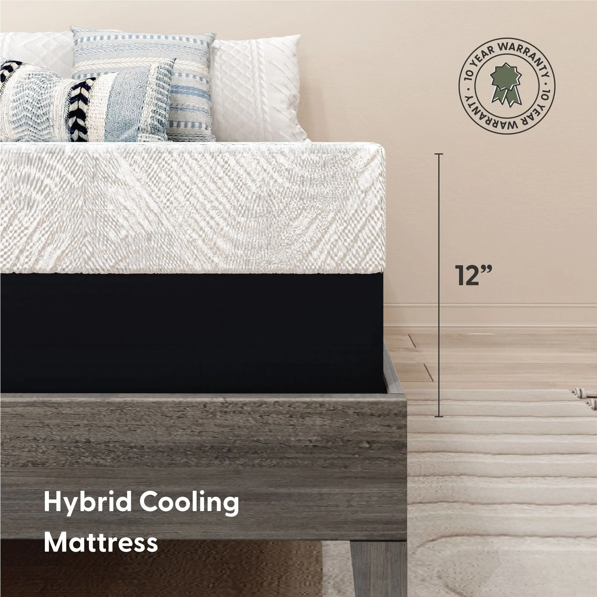 12" Cooling Hybrid Mattress, Queen