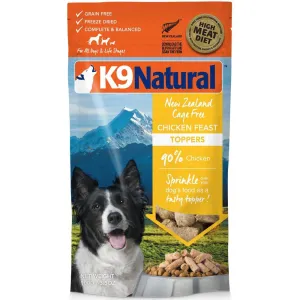 '28% OFF/BUNDLE DEAL (Exp 23Mar25)': K9 Natural Chicken Feast Grain-Free Freeze-Dried Raw Dog Food Topper 100g