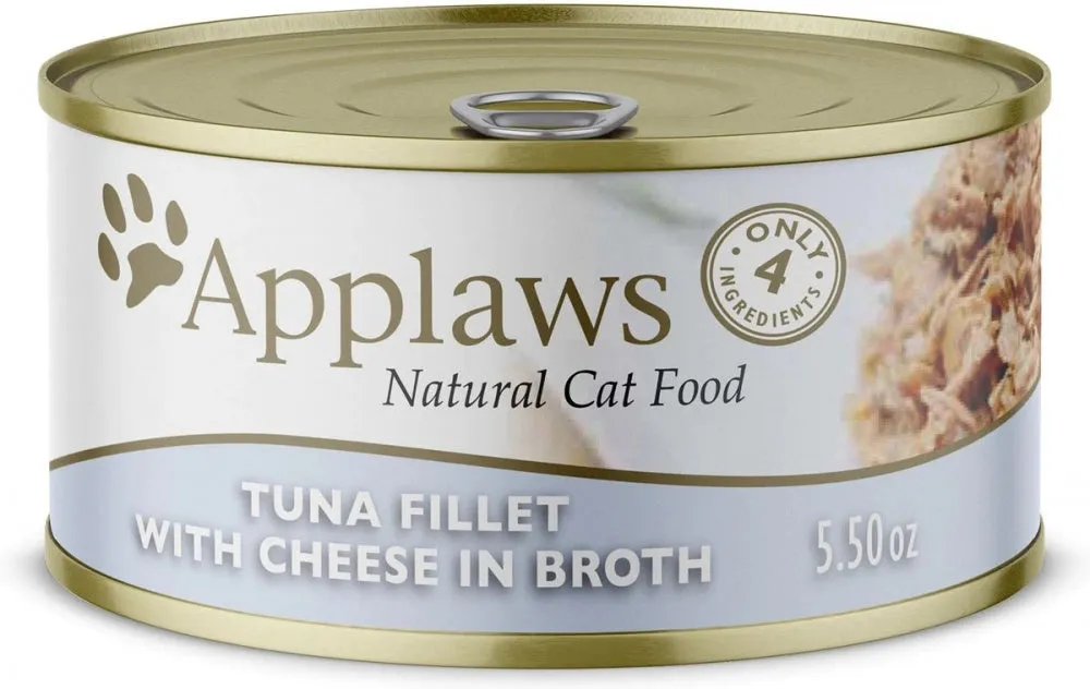 Applaws Natural Wet Cat Food Tuna Fillet with Cheese in Broth