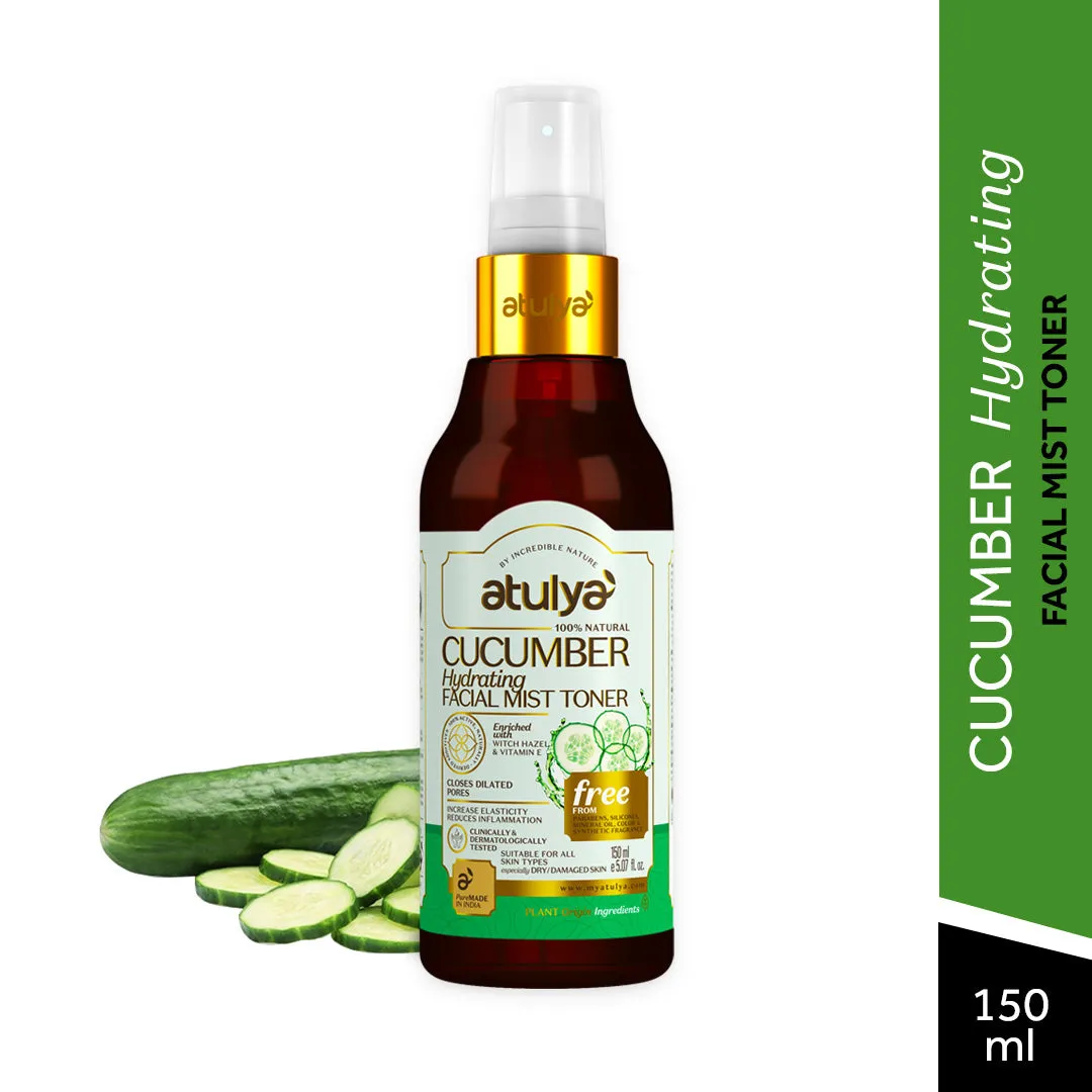 atulya Cucumber Hydrating Facial Mist toner (Add 2 Products in the Cart & Get 1 Free Product Use Code: B1G1)