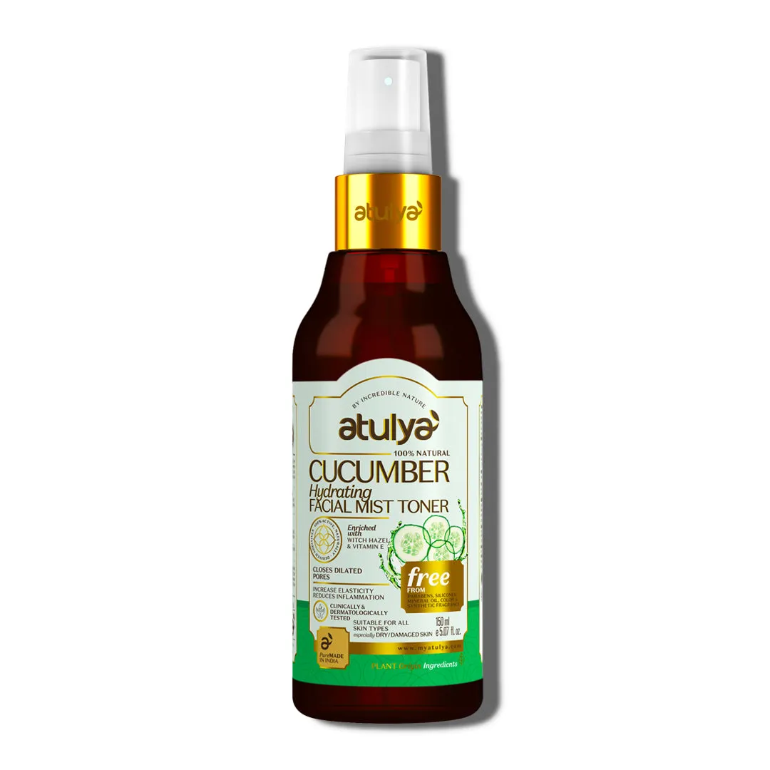 atulya Cucumber Hydrating Facial Mist toner (Add 2 Products in the Cart & Get 1 Free Product Use Code: B1G1)