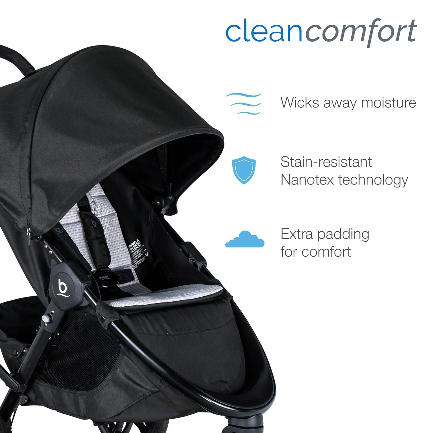 Britax B-Free Premium Stroller, Clean Comfort