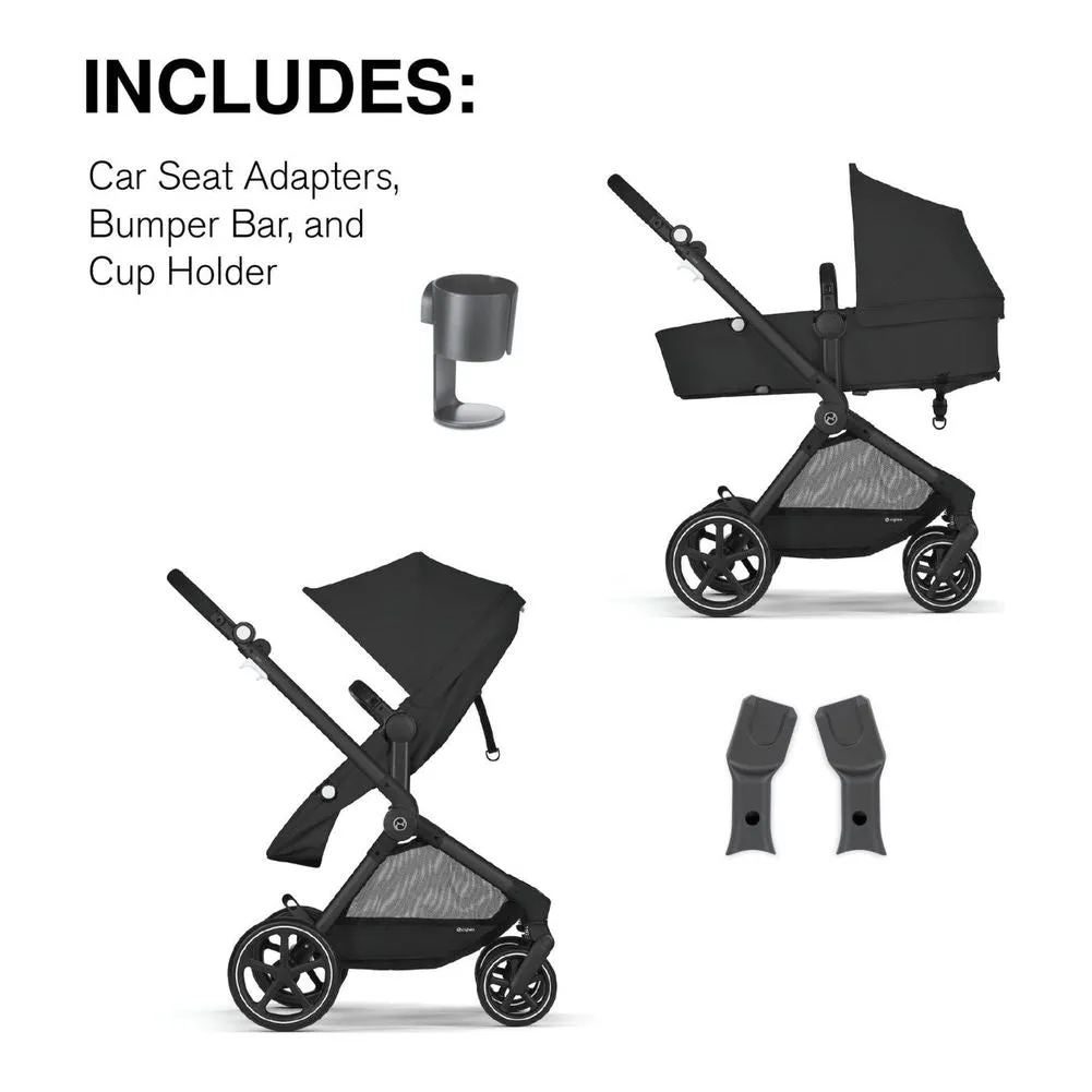 CYBEX EOS 2-in-1 Stroller - Moon Black