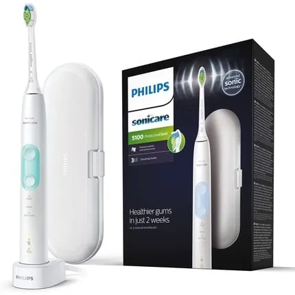 Electric toothbrush Sonicare Protectiveclean 5100 Hx6857/28 White, Philips