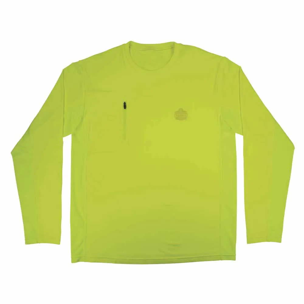 Ergodyne 12146 6689 2XL Lime Cooling Long Sleeve Sun Shirt with UV Protection