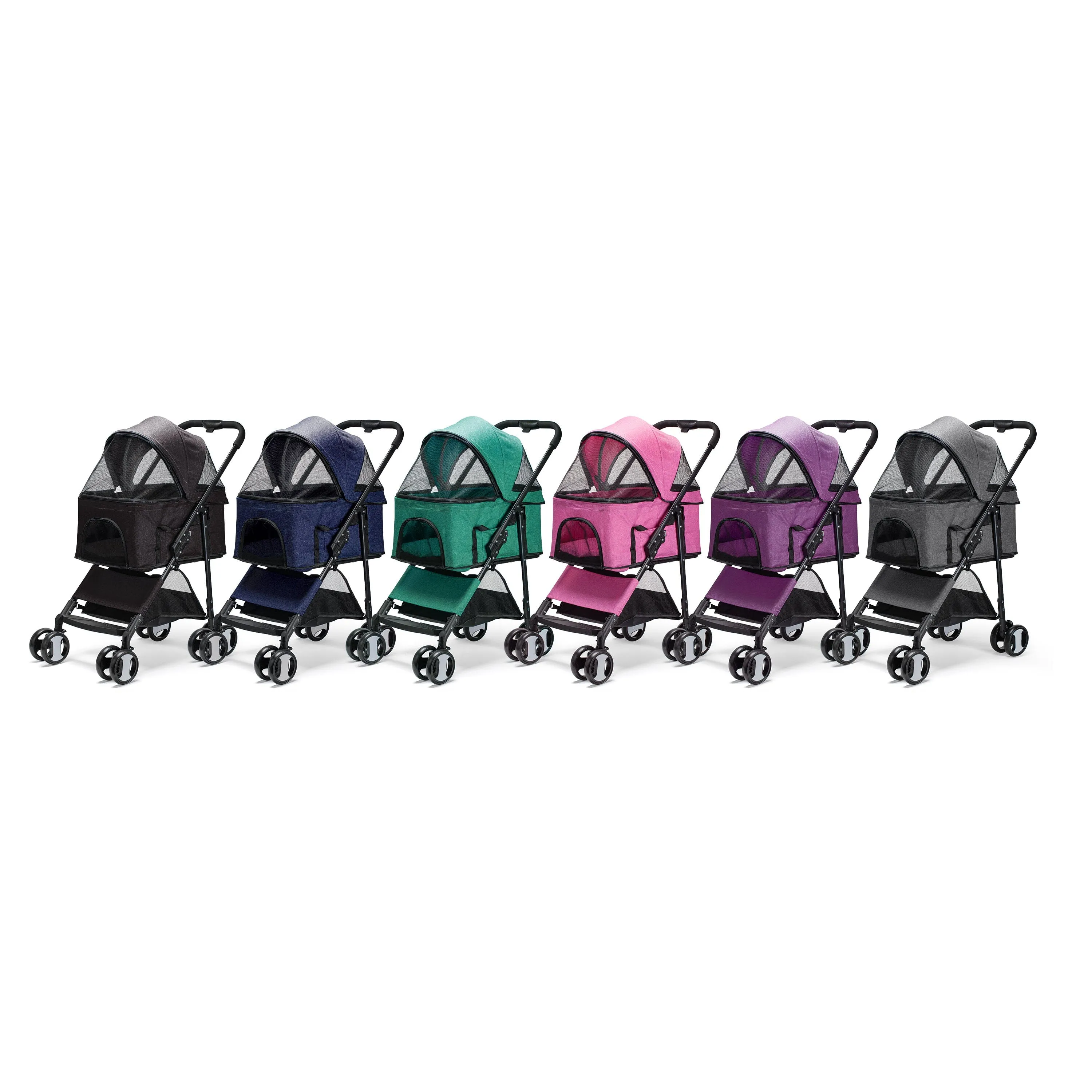 Executive Pet Stroller with a Removable Cradle