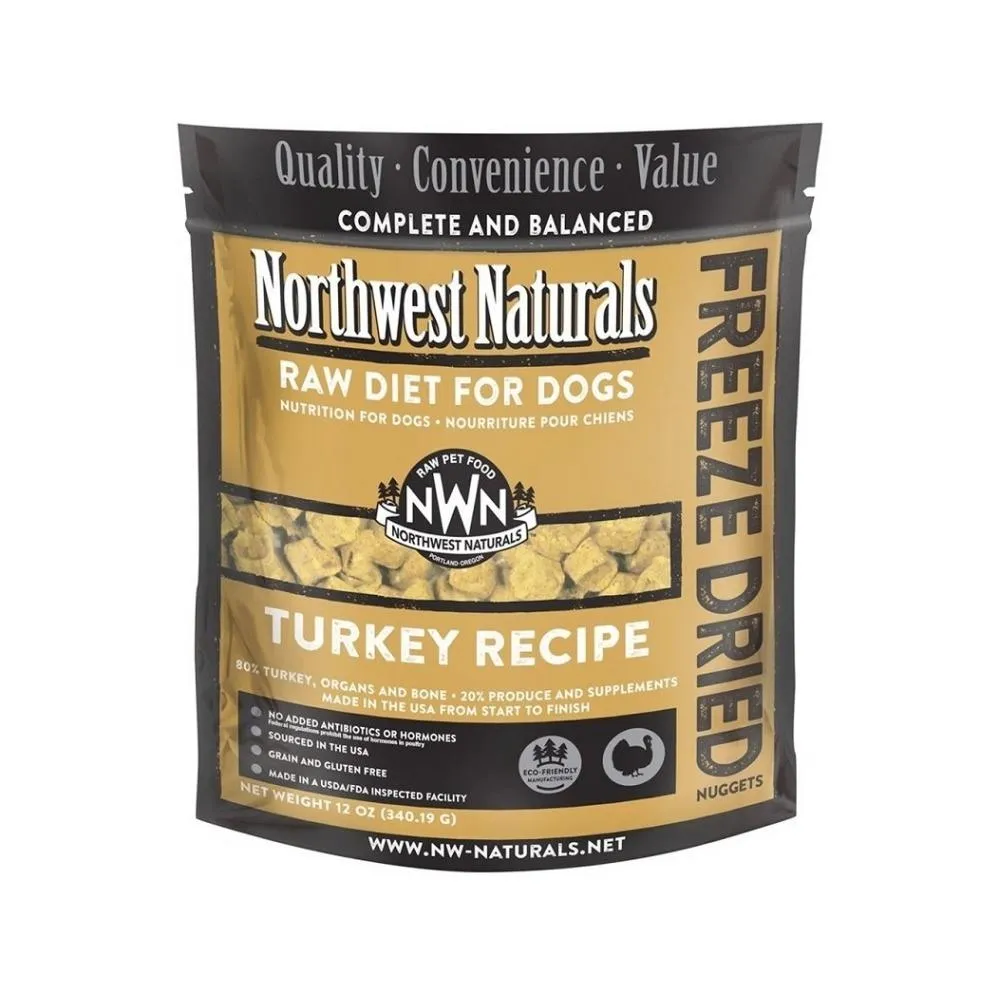 Freeze Dried Turkey Nuggets Complete Dog Food