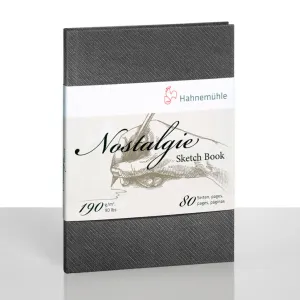 Hahnemuhle Nostalgie Sketch Book 190gsm A5 Portrait, 40 Sheets/80pages