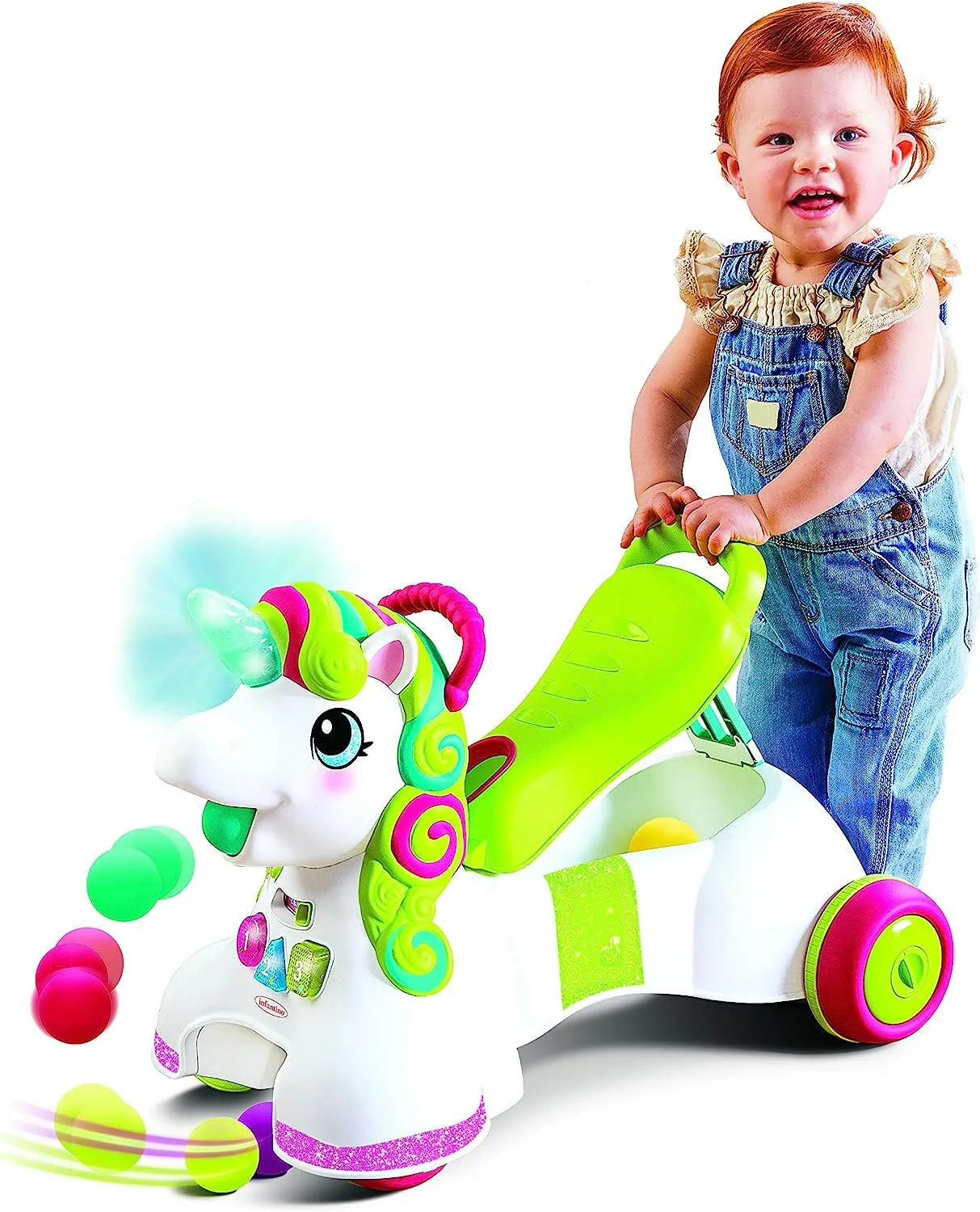 infantino Unicorn Walker 3-In-1 Sit Walk & Ride