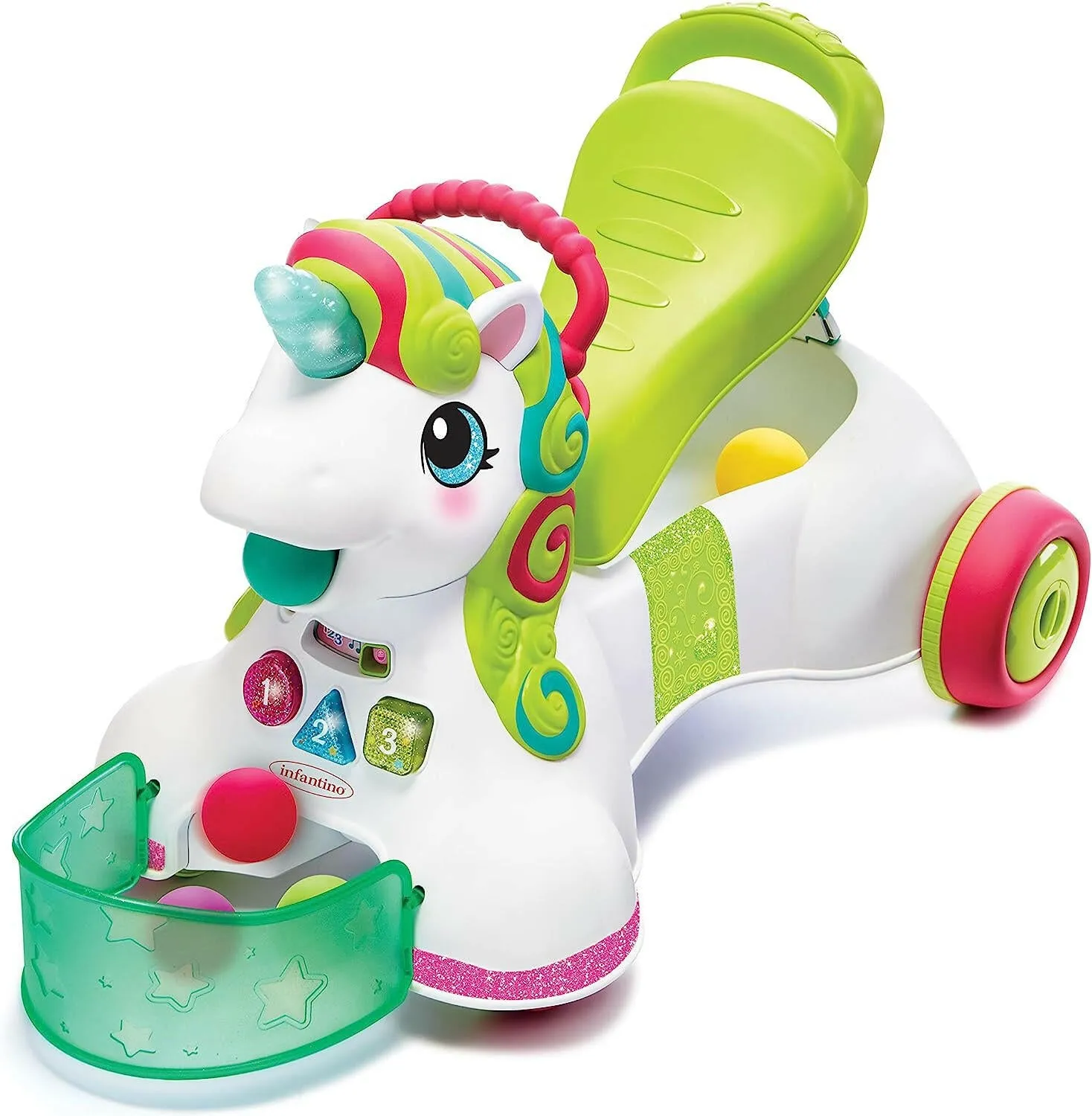 infantino Unicorn Walker 3-In-1 Sit Walk & Ride