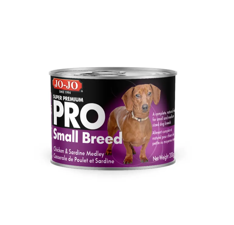 JOJO PRO Small Breed Chicken & Sardine Medley Mousse 12 x 200g