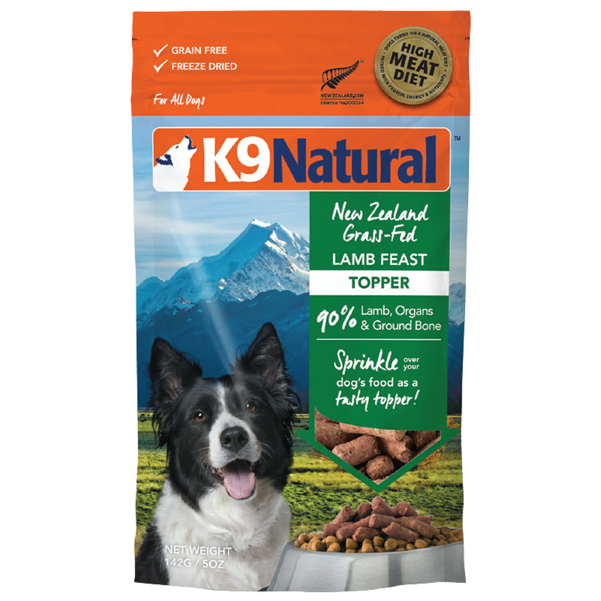 K9 Natural Freeze-Dried Raw Topper Lamb Dog Food