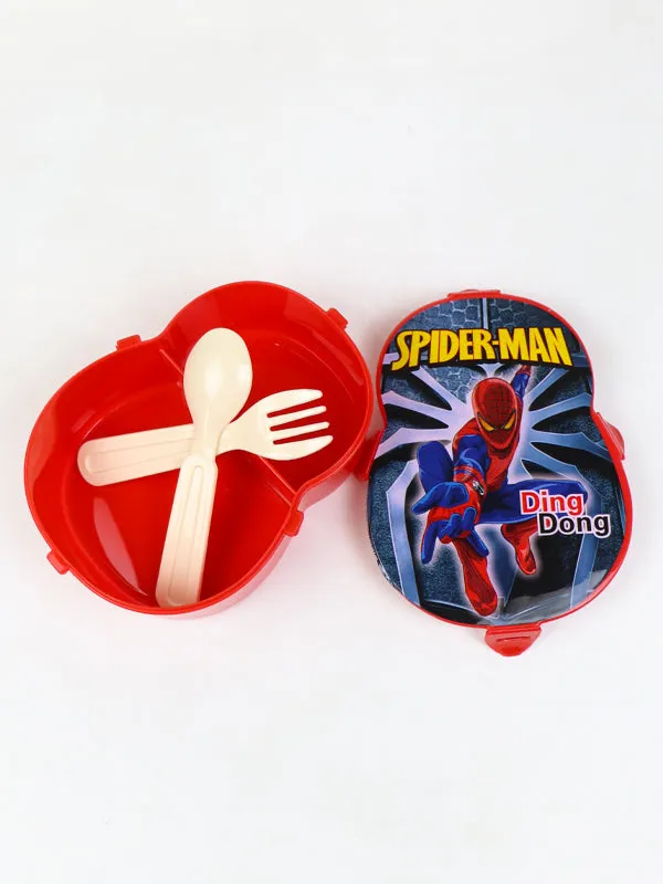 Kids Ding Dong Lunch Box with Fork & Spoon SM Red