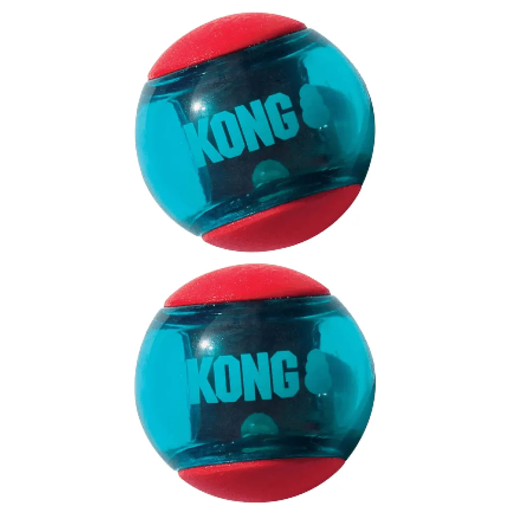 Kong Squeezz Action Ball Toy for Dogs (Red) | For Medium Chewers