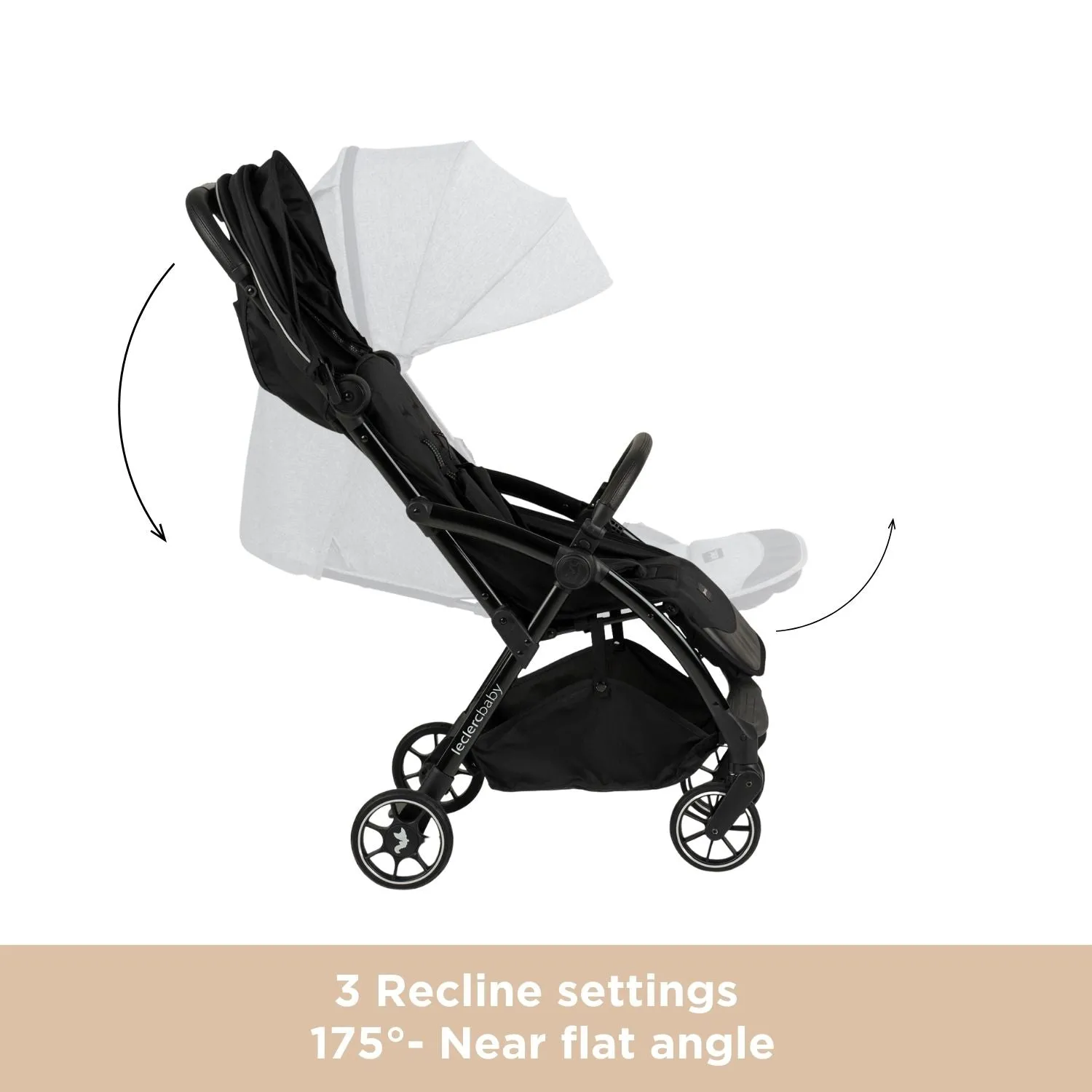 Leclercbaby Influencer Air Stroller Piano Black