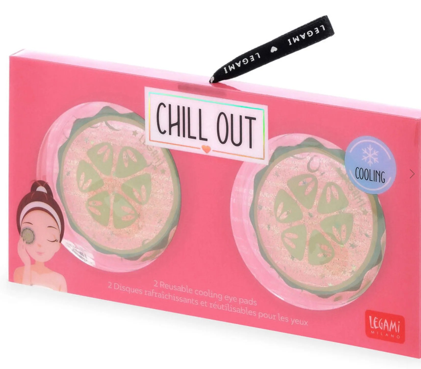 Legami Cooling Eye Pads - Cucumber