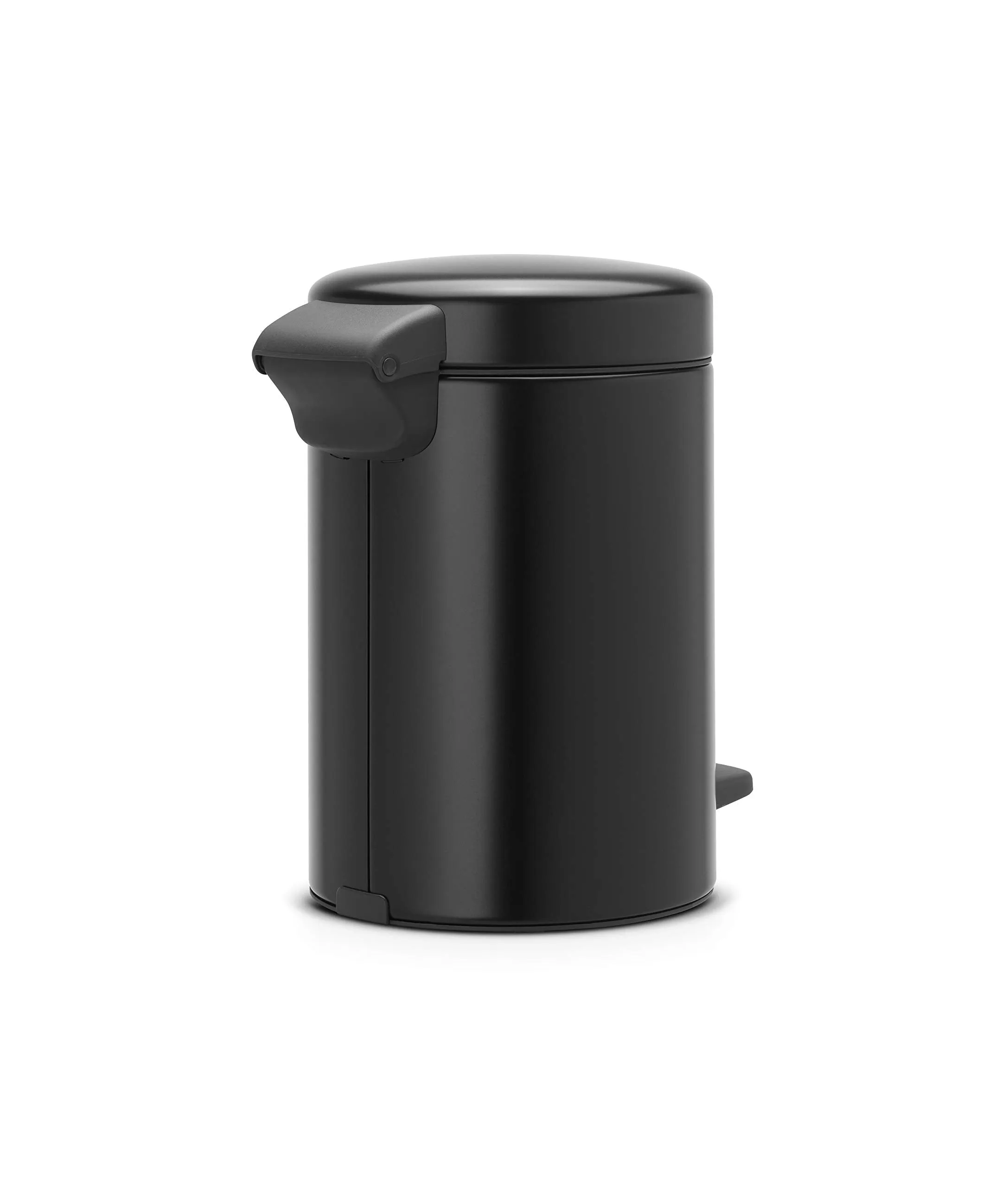 Matt Black, 3 L : Brabantia Pedal Bin newIcon with Plastic Inner Bucket, 3 Litre - Matt Black