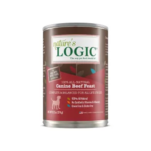 Nature's Logic Canine Beef Feast 13.2 oz Canned Wet Food for Dogs