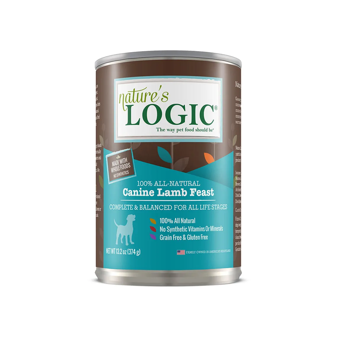 Nature's Logic Canine Lamb Feast 13.2 oz Canned Wet Food for Dogs