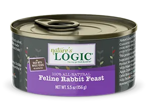 Nature's Logic Rabbit Feast Canned Food for Cats