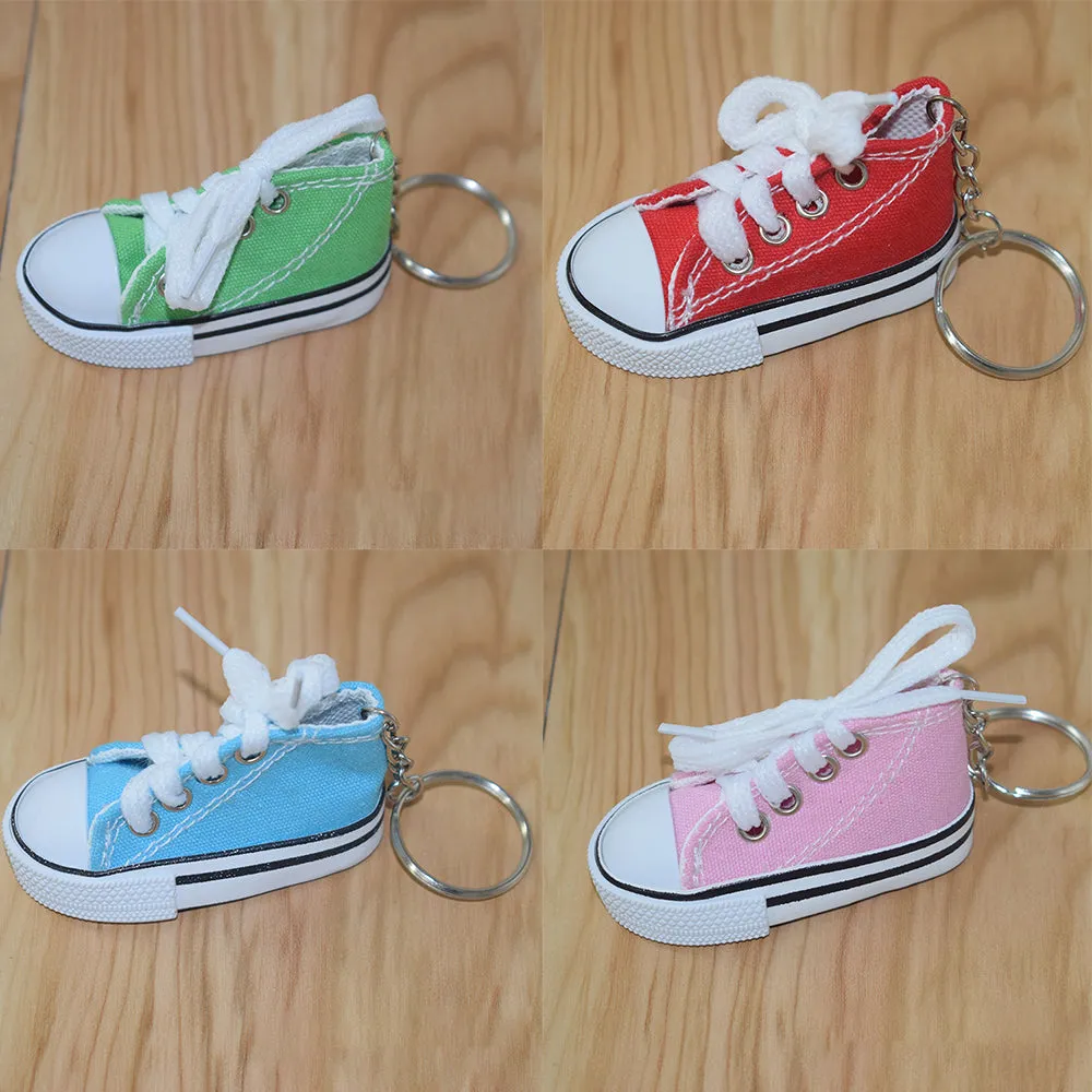 niannyyhouse 3 Inch/7.5CM Canvas Shoe Keychain Mini Pendant