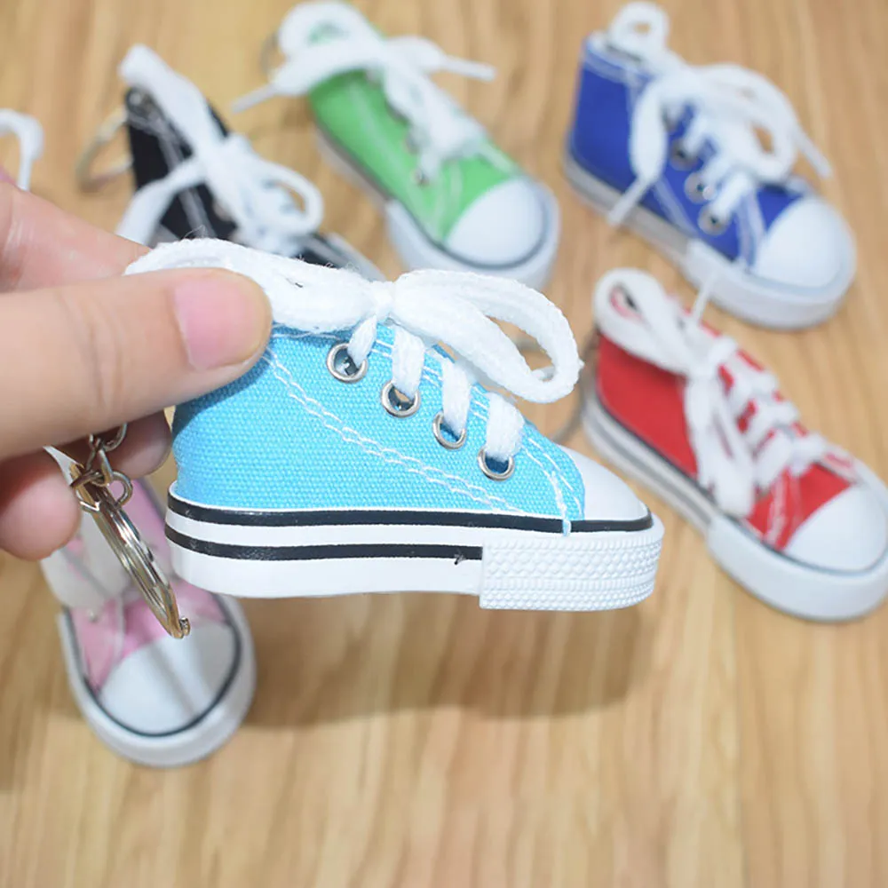 niannyyhouse 3 Inch/7.5CM Canvas Shoe Keychain Mini Pendant