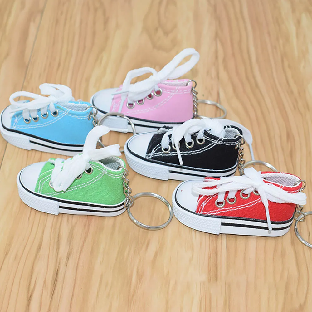 niannyyhouse 3 Inch/7.5CM Canvas Shoe Keychain Mini Pendant