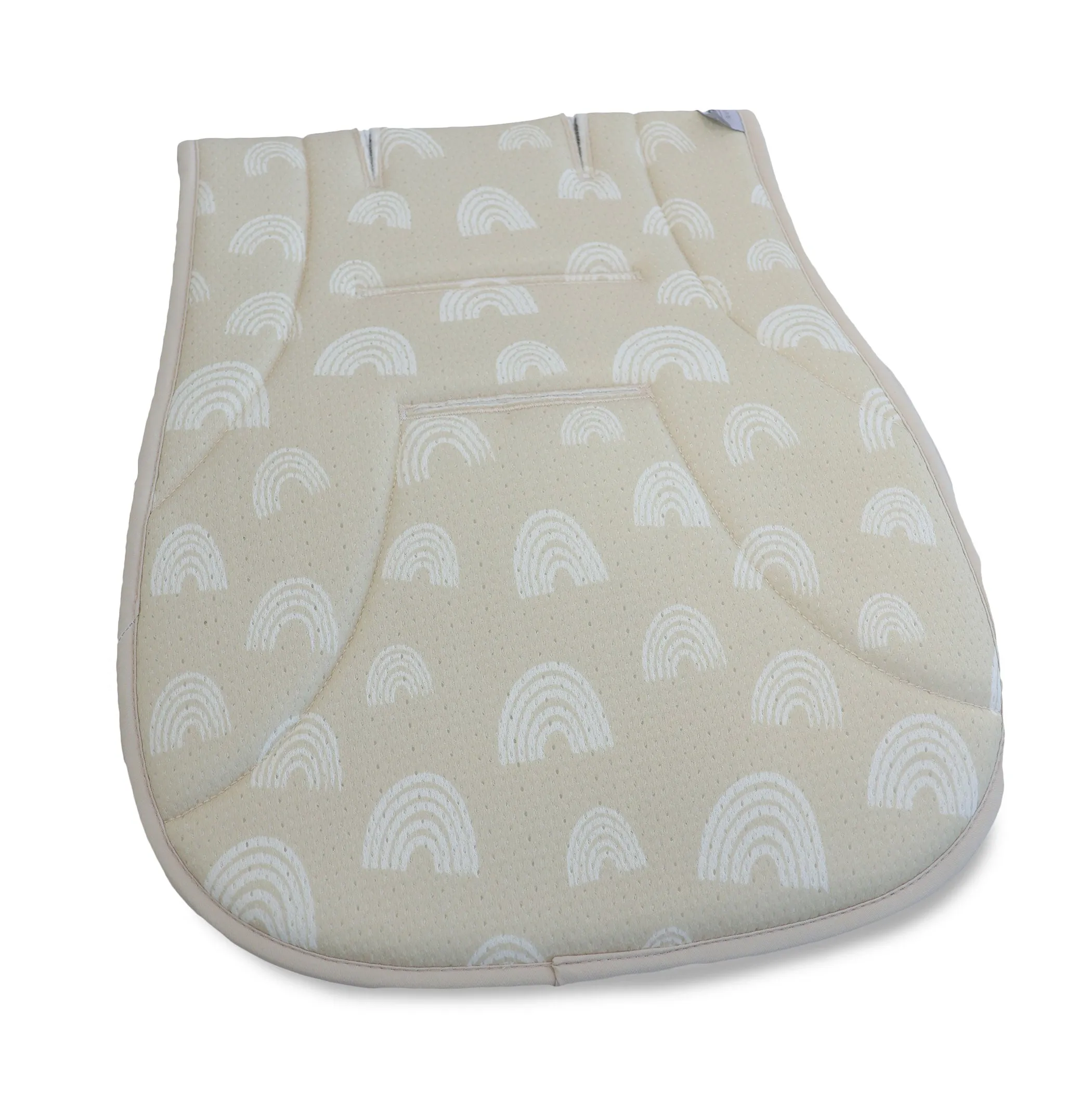 Nordic AIR  Reversible Pram Liner - Sand/Grey