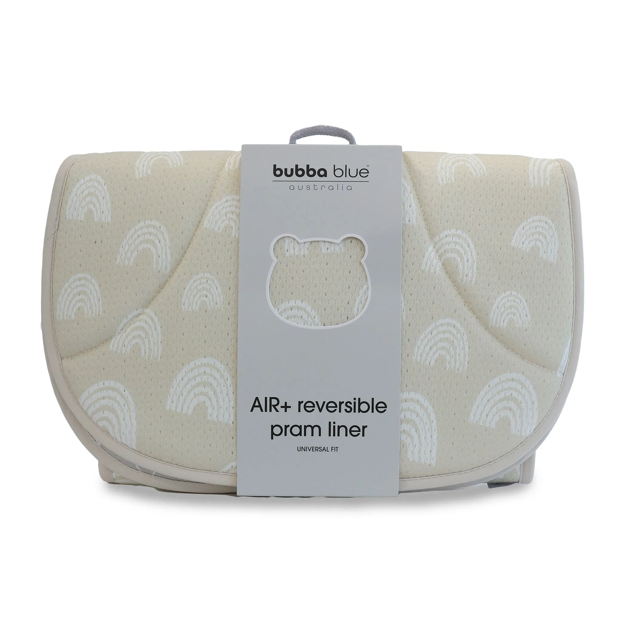 Nordic AIR  Reversible Pram Liner - Sand/Grey