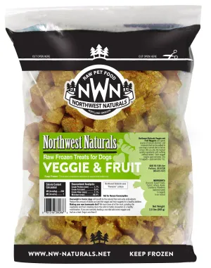 Northwest Natural Nuggets Fruits and Veggies Raw Frozen Treats For Dog