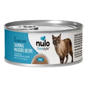 Nulo Freestyle Grain Free Salmon & Mackerel Recipe Canned Cat Food, 5.5oz