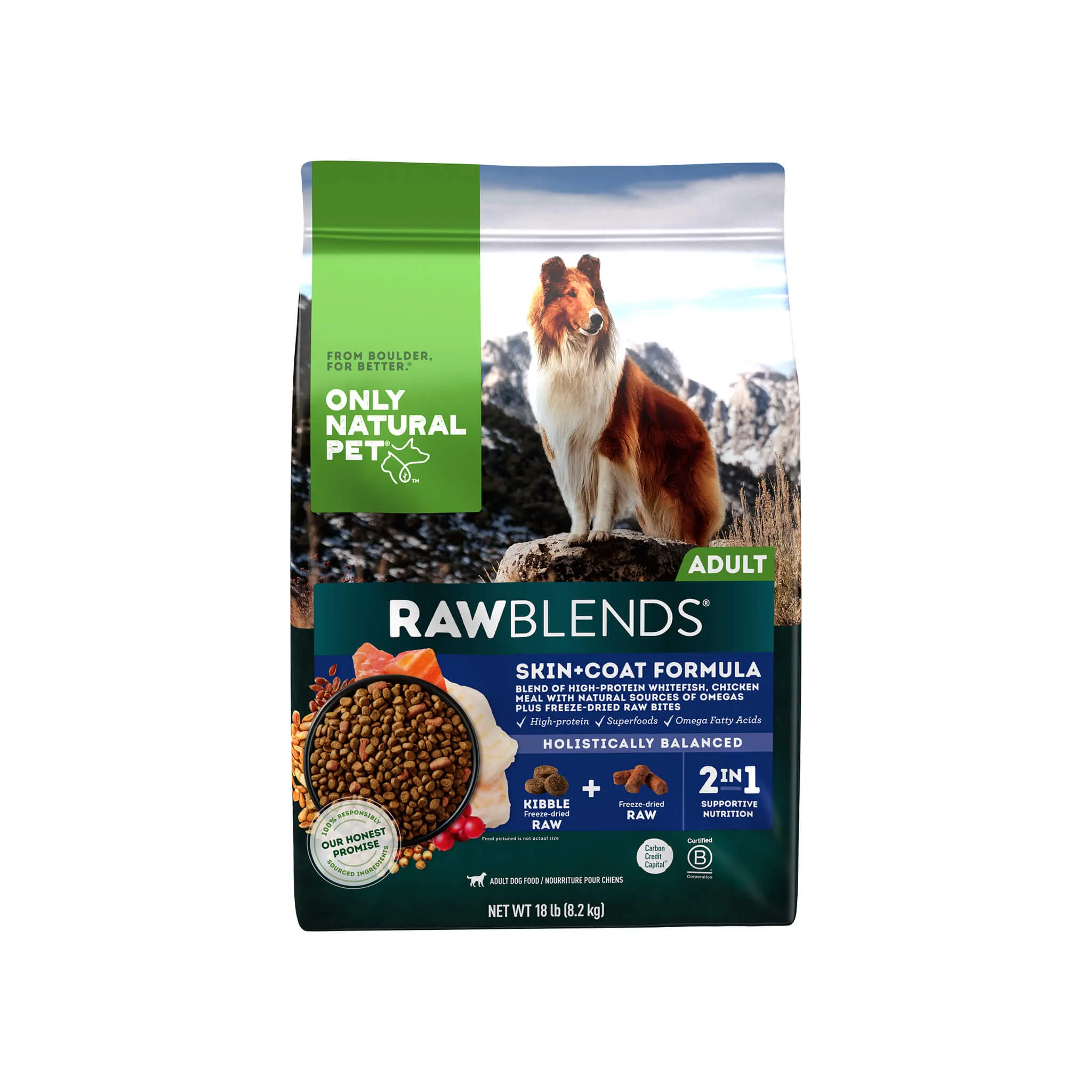 Only Natural Pet Raw Blends Skin and Coat Dog Food