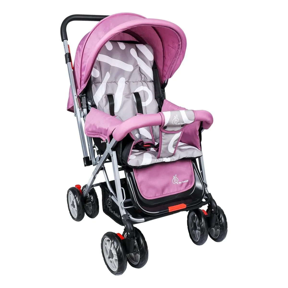 R for Rabbit Lollipop Lite Colorful Baby Stroller- Purple Grey