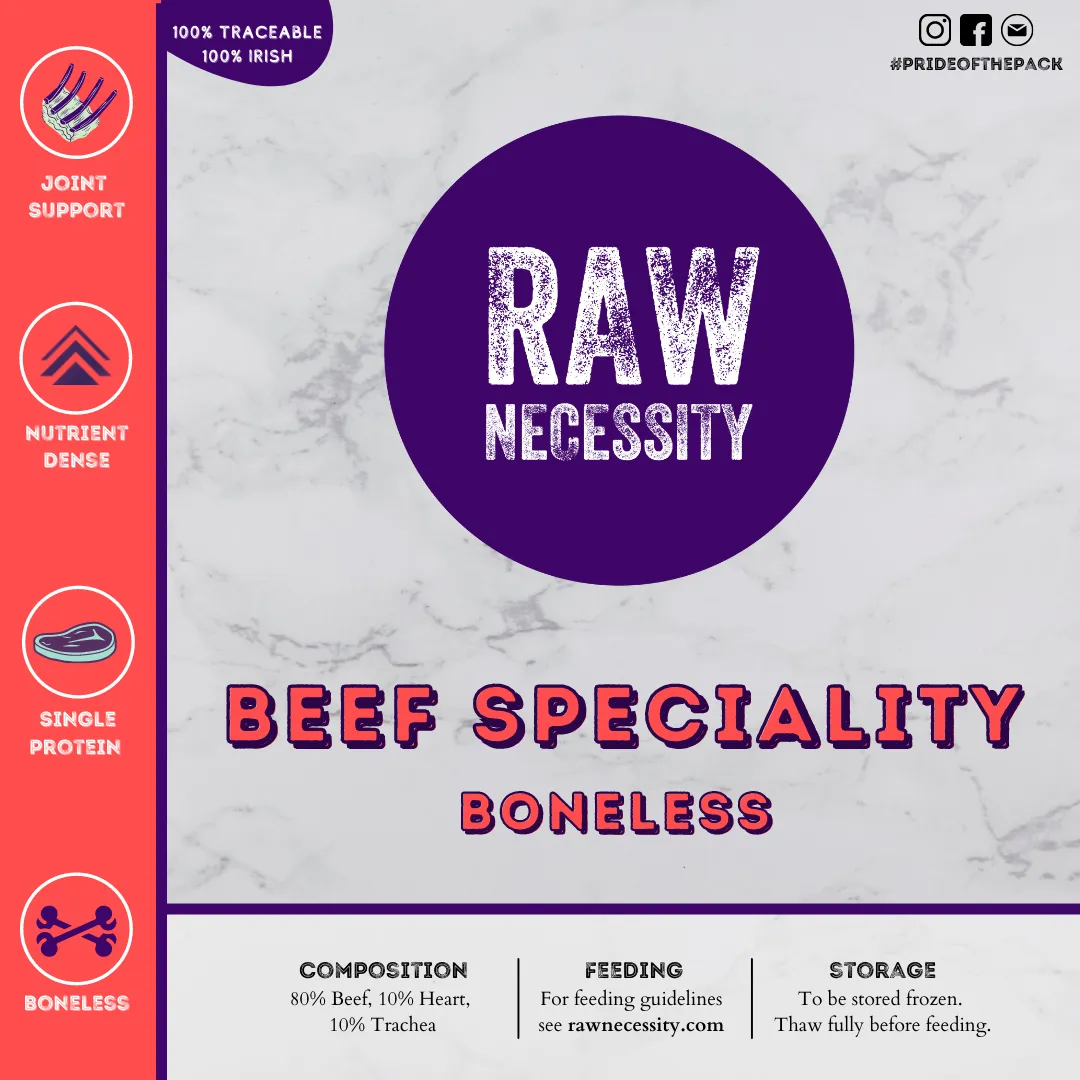 Raw Necessity Boneless Beef Speciality 1kg