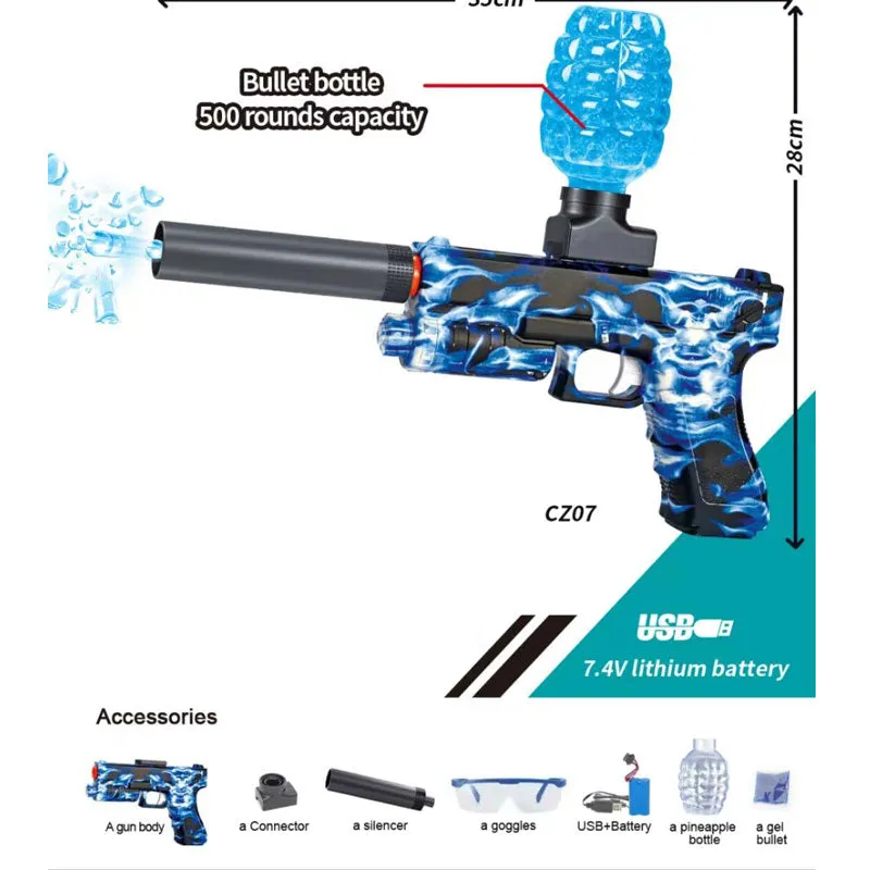 Rechargeable Electric Gel Ball Blaster