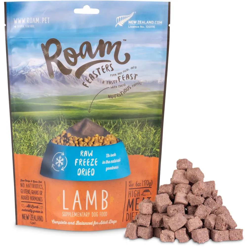 Roam Raw Lamb Grain-Free Freeze-Dried Dog Food