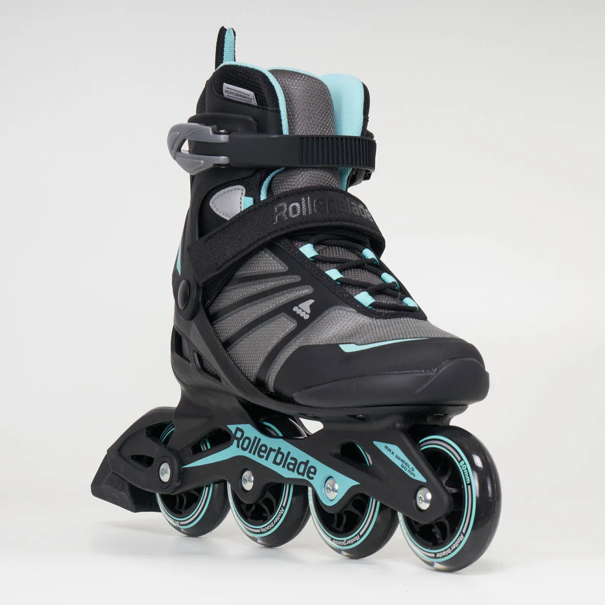 Rollerblade Zetrablade Woman's Softboot Inline Skates - Black/ Light Blue