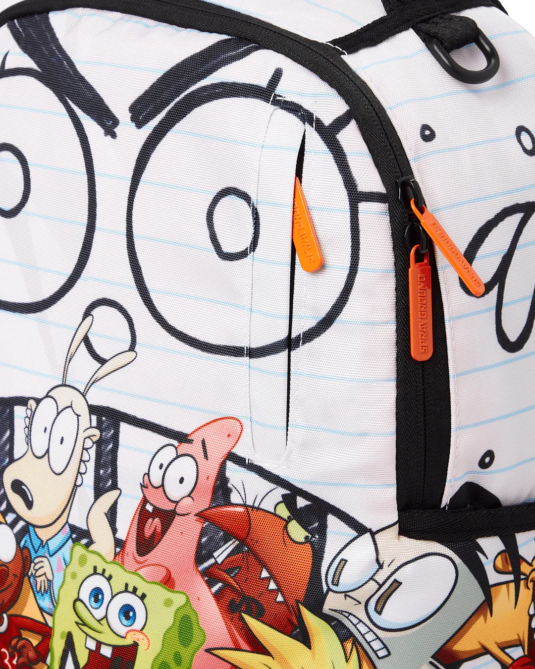 Sprayground Backpack SPONGEDOODLEBOB EATING White