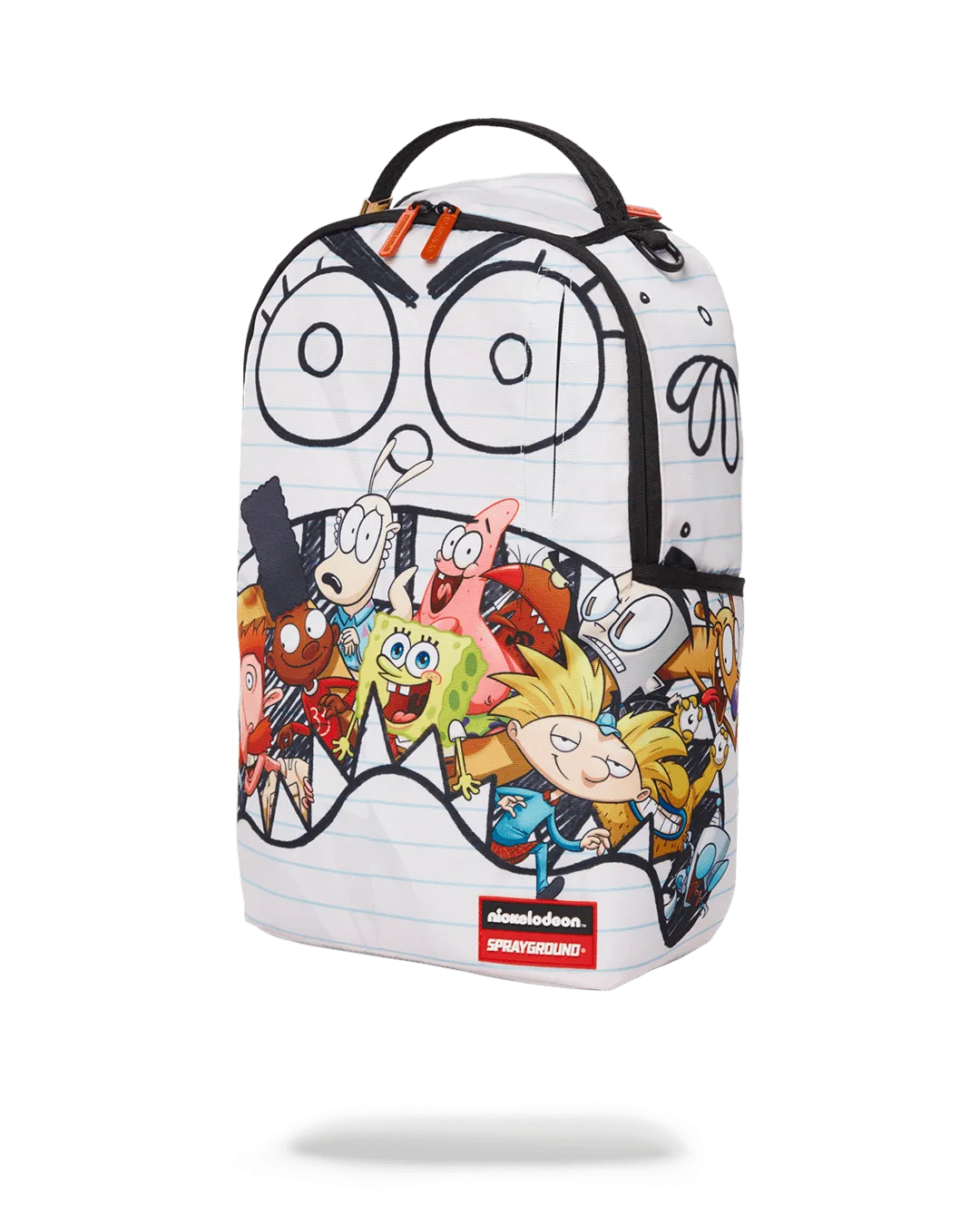 Sprayground Backpack SPONGEDOODLEBOB EATING White