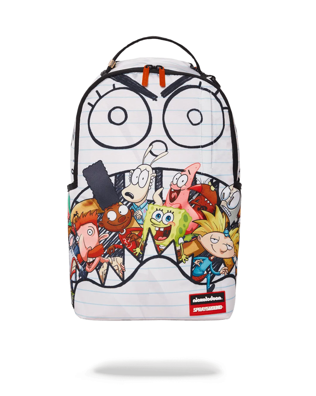 Sprayground Backpack SPONGEDOODLEBOB EATING White