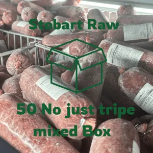 Stobart Raw Dog food - Mixed ‘NOJUSTTRIPE’Bundle (50 Rolls)