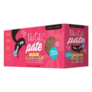 Tiki Cat Pate Variety Pack 6 Flavors 12/2.8 oz