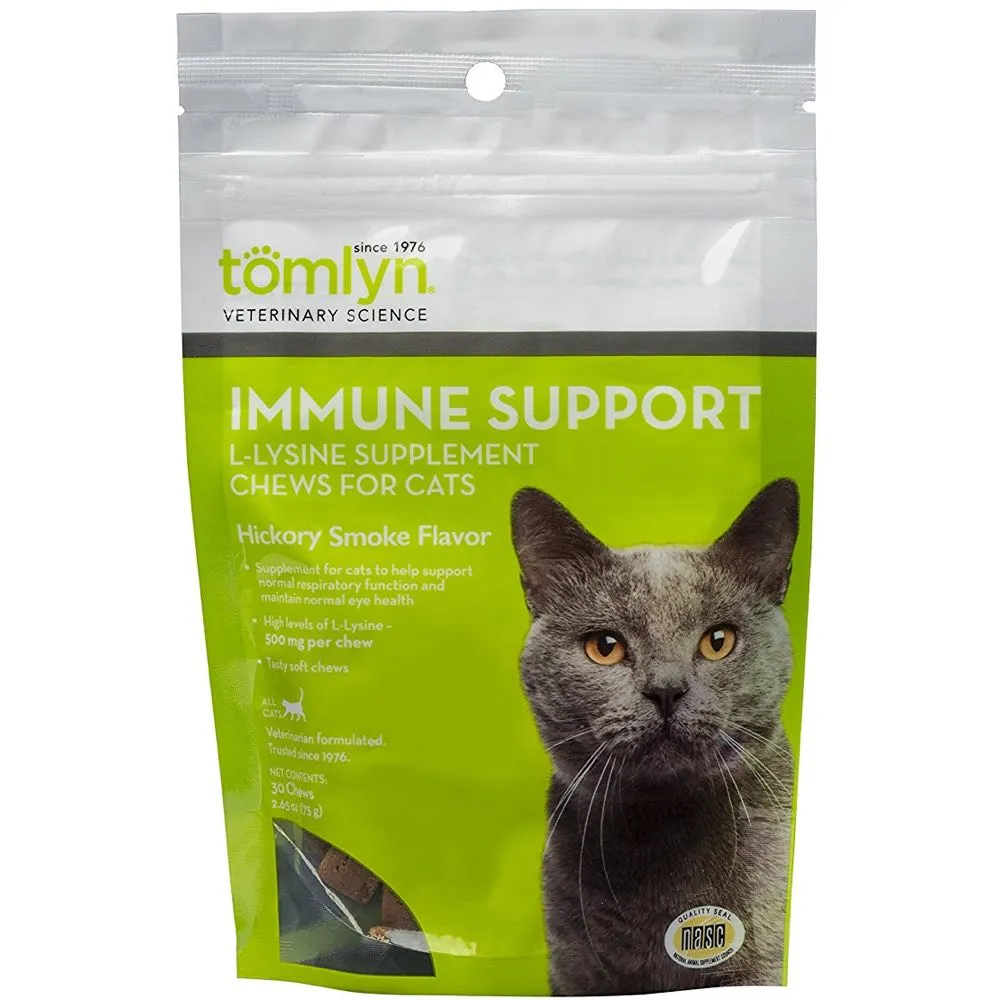 Tomlyn Immune Support L-Lysine Chews for Cats (30 Chews)