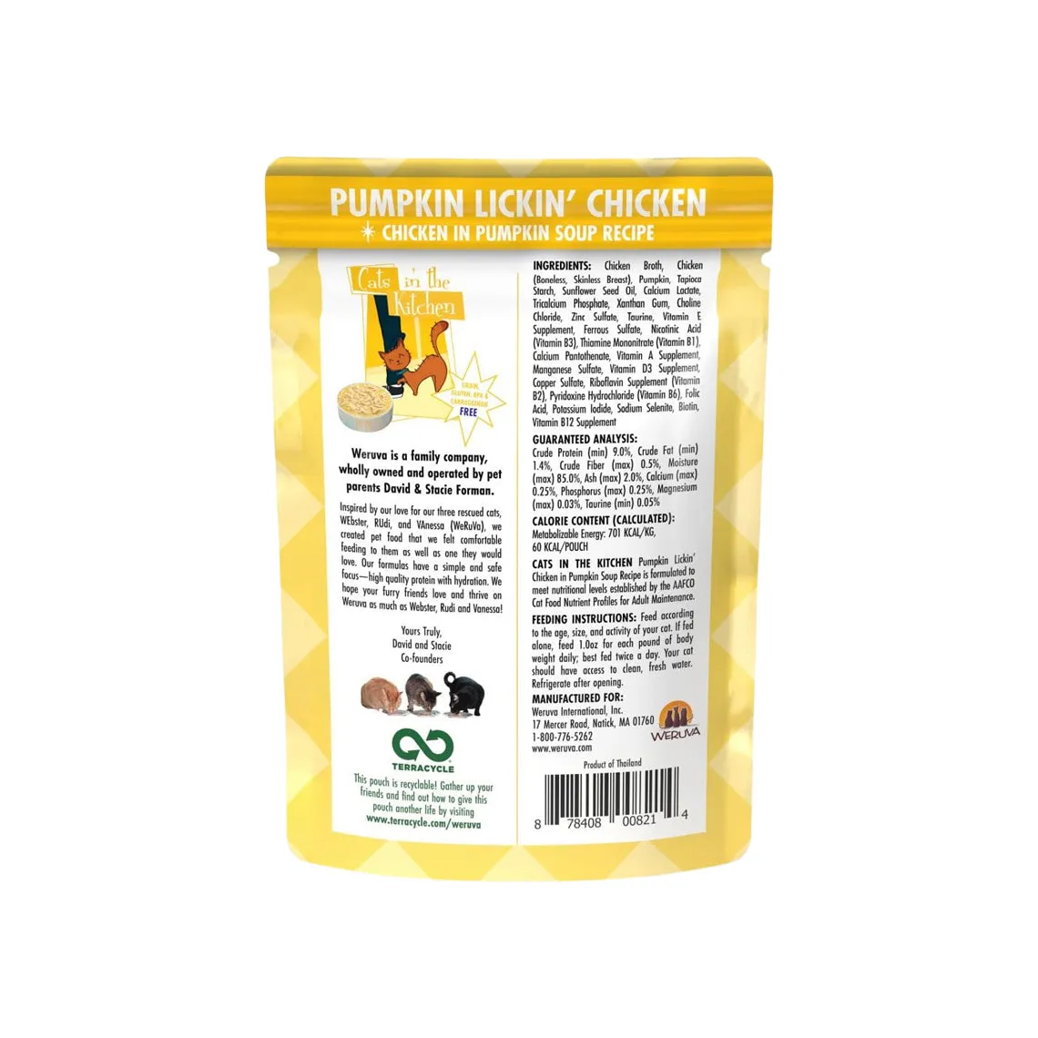 Weruva Cats In The Kitchen Grain-Free Pouch Cat Food - Original