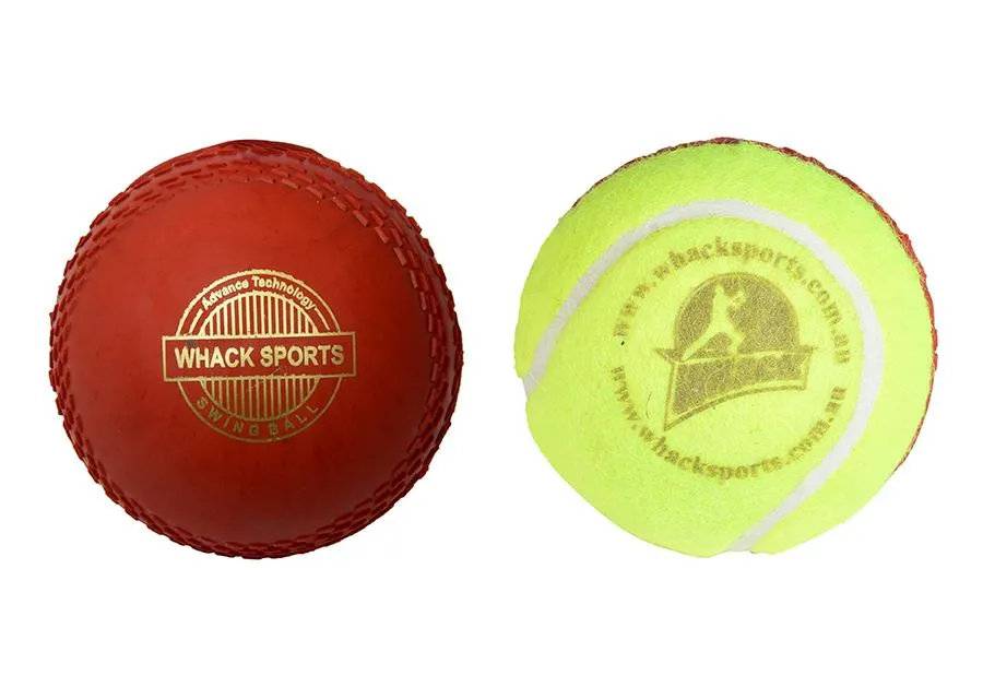 WHACK Half Tennis Half Rubber Swing Cricket Ball